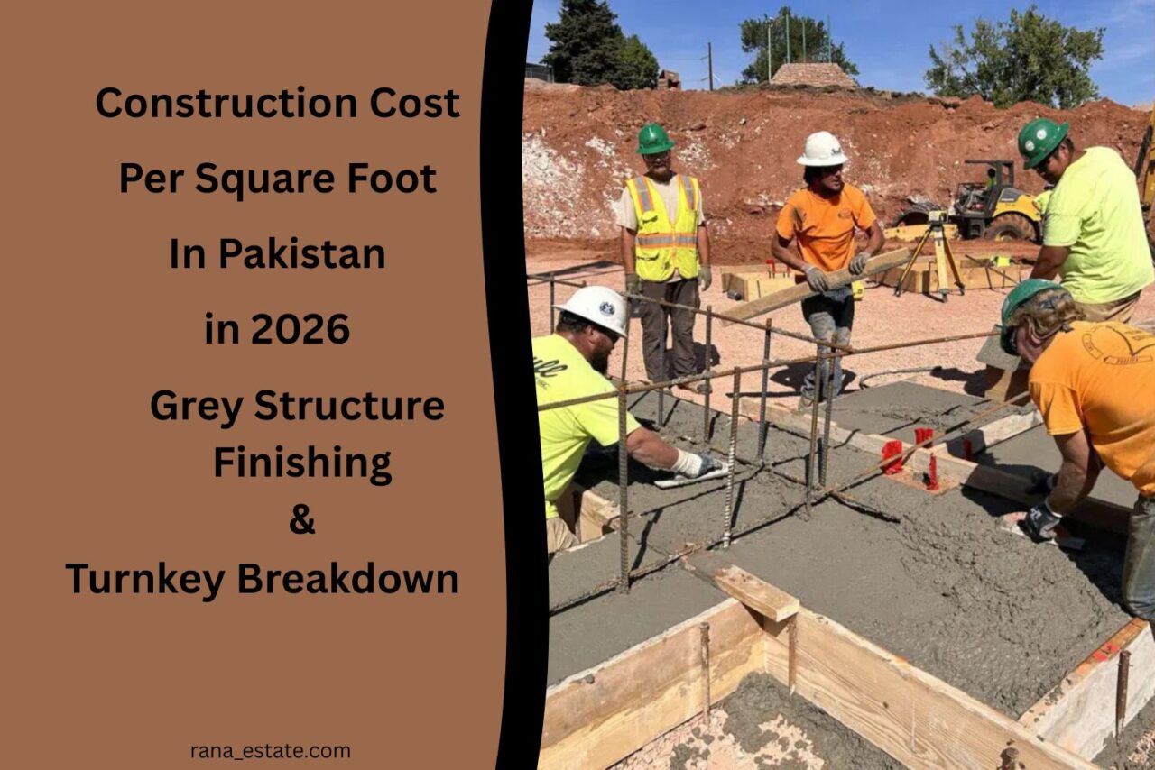 construction cost per square foot in Pakistan 2026